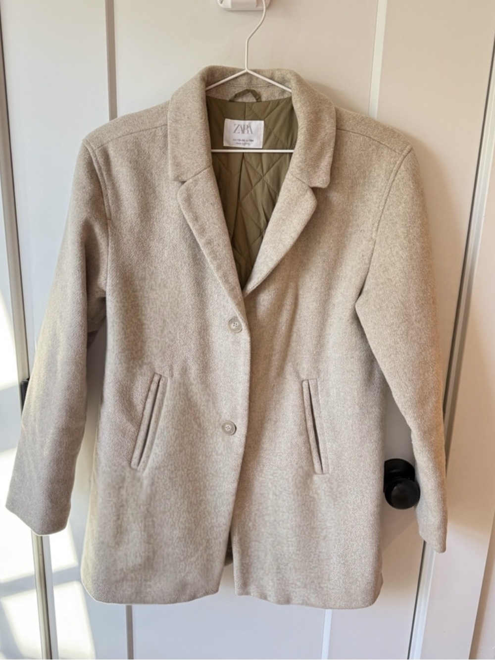 ZARA Women's Wool-Blend Pea Coat / Blazer Jacket